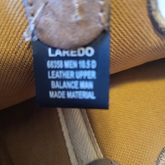 Loredo Cowboy Boots Pull cut outs Snake Skin Texture - Picture 5 of 8